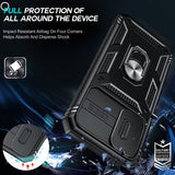 LeYi for Samsung Galaxy A14 4G/5G Phone Case: Samsung Galaxy A14 Case with 2 Tempered Glass Screen Pro Maxtector, Slide Camera Cover, Ring Stand Holder, Heavy Duty Shockproof para Samsung Galaxy A14 Cover for Women Girl