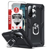 LeYi for Samsung Galaxy A26 Phone Case, Samsung A26 Phone Case with Glass Screen Protector Replacement, Military-Grade Shockproof Magnetic Ring Stand Cell Android Case Cover