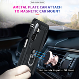 LeYi for Samsung Galaxy A26 Phone Case, Samsung A26 Phone Case with Glass Screen Protector Replacement, Military-Grade Shockproof Magnetic Ring Stand Cell Android Case Cover