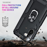 LeYi for Samsung Galaxy A26 Phone Case, Samsung A26 Phone Case with Glass Screen Protector Replacement, Military-Grade Shockproof Magnetic Ring Stand Cell Android Case Cover