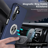 LeYi for Samsung Galaxy A26 5G Case with Glass Screen Protector and Lens Protector, Shockproof Heavy Duty Protective Slim Fit Samsung Galaxy A26 5G Cell Phone Case Cover with Rotatable Ring Holder Magnetic Kickstand for Women