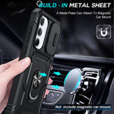 LeYi for Samsung A35-5G Case: Screen Protector X2, Duel Layer Heavy Duty Protection, Camera Cover & Magnetic Kickstand