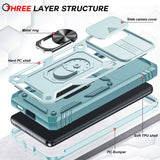 LeYi for Samsung Galaxy A53-5G Phone Case: Samsung A53 5G Case with Screen Protector X 2, Slide Camera Cover with Magnetic Stand, Heavy Duty Shockproof para A 53 Case for Women Girl