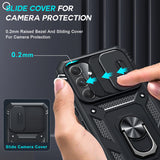 LeYi for Samsung Galaxy A54-5G Phone Case: (2 Packs) Tempered Glass Screen Protector, Slide Camera Cover & Full Body Military-Grade Protection with Kickstand