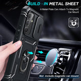 LeYi for Samsung Galaxy A54-5G Phone Case: (2 Packs) Tempered Glass Screen Protector, Slide Camera Cover & Full Body Military-Grade Protection with Kickstand