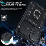 LeYi for Samsung Galaxy A54-5G Phone Case: (2 Packs) Tempered Glass Screen Protector, Slide Camera Cover & Full Body Military-Grade Protection with Kickstand