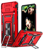 LeYi for Samsung Galaxy S10 Phone Case, with Camera Lens Cover Slider, Ring Stand Holder Military Grade Protective Shockproof Armour Cover for Samsung S10