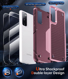 LeYi for Galaxy S20-FE-5G Phone Case, with Screen Protector for Women, Dual Layer Protective Hard PC Back & Soft Bumper Resilient Shock Absorb Case for Samsung S20 FE Case