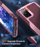 LeYi for Galaxy S20-FE-5G Phone Case, with Screen Protector for Women, Dual Layer Protective Hard PC Back & Soft Bumper Resilient Shock Absorb Case for Samsung S20 FE Case