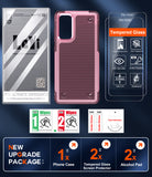 LeYi for Galaxy S20-FE-5G Phone Case, with Screen Protector for Women, Dual Layer Protective Hard PC Back & Soft Bumper Resilient Shock Absorb Case for Samsung S20 FE Case