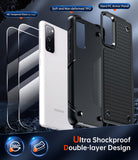 LeYi for Galaxy S20-FE-5G Phone Case, with Screen Protector for Women, Dual Layer Protective Hard PC Back & Soft Bumper Resilient Shock Absorb Case for Samsung S20 FE Case