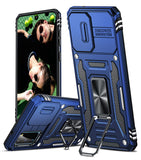 LeYi for Samsung Galaxy S20 Phone Case, with Camera Lens Cover Slider, Ring Stand Holder Military Grade Protective Shockproof Armour Cover for Samsung S20