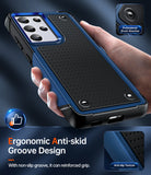 LeYi for Samsung Galaxy S21 Ultra Case Dual Layer Protective Hard PC Back & Soft Bumper Resilient Shock Absorb Case for Samsung S21 Ultra 5G