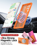 LeYi for Samsung Galaxy S22-Ultra Case: Compatible with Mag-Safe, Military-Grade Matte Translucent Soft-Touch Skin Funda para S22Ultra S 22 Edge