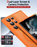 LeYi for Samsung Galaxy S22-Ultra Case: Compatible with Mag-Safe, Military-Grade Matte Translucent Soft-Touch Skin Funda para S22Ultra S 22 Edge