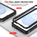LeYi for Samsung Galaxy S25-5G Phone Case: Samsung S25 5G Case with Screen Protector X 2, Slide Camera Cover with Magnetic Stand, Heavy Duty Shockproof para S 25 Case for Women Girl