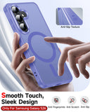 LeYi for Samsung Galaxy S26 Case: Compatible with Mag-Safe with Screen Protector, Military-Grade Matte Translucent Soft-Touch Skin Funda para S 26