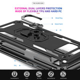 LeYi for Samsung Galaxy S8 Phone Case, Samsung S8 Phone Case with Screen Protector Replacement, Military-Grade Shockproof Magnetic Ring Stand Cell Android Case Cover