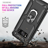 LeYi for Samsung Galaxy S8 Phone Case, Samsung S8 Phone Case with Screen Protector Replacement, Military-Grade Shockproof Magnetic Ring Stand Cell Android Case Cover