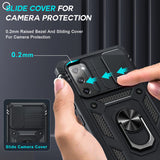 LeYi for Samsung Galaxy S20-FE Phone Case: Samsung S20-FE 5G Case with Screen Protector X 2, Slide Camera Cover with Magnetic Stand, Heavy Duty Shockproof para S20-FE Case for Women Girl