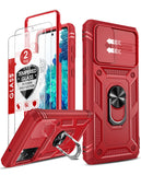 LeYi for Samsung Galaxy S20-FE Phone Case: Samsung S20-FE 5G Case with Screen Protector X 2, Slide Camera Cover with Magnetic Stand, Heavy Duty Shockproof para S20-FE Case for Women Girl