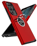 LeYi for Samsung Galaxy S23 Ultra Case, Shockproof Heavy Duty Protective Slim Fit Samsung Galaxy S23 Ultra Cell Phone Case Cover with Rotatable Ring Holder Magnetic Kickstand for Women