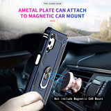 LeYi for Samsung Galaxy A32 Phone Case, Samsung A32 Phone Case with Glass Screen Protector Replacement, Military-Grade Shockproof Magnetic Ring Stand Cell Android Case Cover