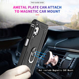 LeYi for Samsung Galaxy A32 Phone Case, Samsung A32 Phone Case with Glass Screen Protector Replacement, Military-Grade Shockproof Magnetic Ring Stand Cell Android Case Cover