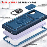 LeYi for Samsung Galaxy A32 5G Phone Case: Samsung Galaxy A32 Case with 2 Tempered Glass Screen Pro Maxtector, Slide Camera Cover, Ring Stand Holder, Heavy Duty Shockproof para Samsung Galaxy A32 Cover for Women Girl
