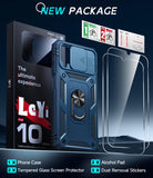 LeYi for Samsung Galaxy A12 Phone Case: Samsung Galaxy A12 Case with 2 Tempered Glass Screen Pro Maxtector, Slide Camera Cover, Ring Stand Holder, Heavy Duty Shockproof para Samsung Galaxy A 12 Cover for Women Girl