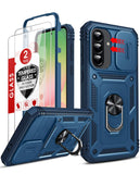 LeYi for Samsung Galaxy A56-5G Phone Case: Samsung A56 5G Case with Screen Protector X 2, Slide Camera Cover with Magnetic Stand, Heavy Duty Shockproof para A 56 Case for Women Girl