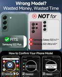 LeYi for Samsung Galaxy S22-Plus 5G Case: with Rotatable Ring Holder Magnetic Kickstand, Plating Rose Gold Edge Case