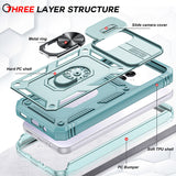 LeYi for Samsung Galaxy A14 4G/5G Phone Case: Samsung Galaxy A14 Case with 2 Tempered Glass Screen Pro Maxtector, Slide Camera Cover, Ring Stand Holder, Heavy Duty Shockproof para Samsung Galaxy A14 Cover for Women Girl