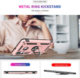LeYi for Samsung Galaxy A40 Case with Glass Screen Protector Replacement, Military-Grade Shockproof Magnetic Ring Stand Cell Android Case Cover