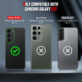 LeYi Compatible for Samsung Galaxy S23 Phone Case: Samsung S23 Case with Screen Protector 2 PCS, Heavy Duty Protection para S23 Case