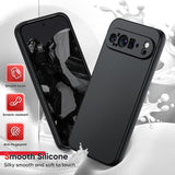 LeYi for Google Pixel 9 Pro XL Cases, Pixel 9 Pro XL Cover with Tempered Glass Screen Protectors, Soft Silicone Ultra Slim Shockproof Cover with Anti-Scratch Microfiber Lining Pixel 9 Pro XL Case