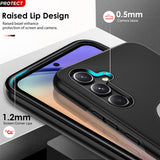 LeYi for Samsung Galaxy A54 5G Case with Glass Screen Protector and Lens Protector, Shockproof Heavy Duty Protective Slim Fit Samsung Galaxy A54 5G Cell Phone Case Cover with Rotatable Ring Holder Magnetic Kickstand for Women