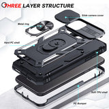 LeYi for iPhone 11 Pro Max Phone Case: iPhone 11 Pro Max Case with Screen Protector X 1, Slide Camera Cover with Magnetic Stand, Heavy Duty Shockproof para 11 Pro Max Case for Women Girl