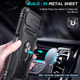 LeYi for Samsung Galaxy A22 5G Phone Case: Samsung Galaxy A22 Case with 2 Tempered Glass Screen Pro Maxtector, Slide Camera Cover, Ring Stand Holder, Heavy Duty Shockproof para Samsung Galaxy A22 Cover for Women Girl