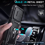 LeYi for Samsung Galaxy A25 5G Phone Case: Samsung Galaxy A25 Case with 2 Tempered Glass Screen Pro Maxtector, Slide Camera Cover, Ring Stand Holder, Heavy Duty Shockproof para Samsung Galaxy A25 Cover for Women Girl