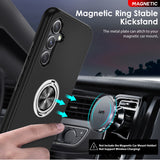 LeYi for Samsung Galaxy A54 5G Case with Glass Screen Protector and Lens Protector, Shockproof Heavy Duty Protective Slim Fit Samsung Galaxy A54 5G Cell Phone Case Cover with Rotatable Ring Holder Magnetic Kickstand for Women