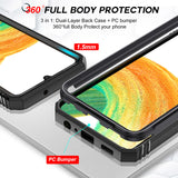 LeYi for Samsung Galaxy A13 4G Phone Case: Samsung A13 4G Case with 2 Tempered Glass Screen Protector, Slide Camera Cover, Ring Stand Holder, Heavy Duty Shockproof para A 13 4G Cover for Women Girl