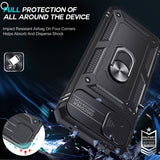 LeYi for Samsung Galaxy A22 5G Phone Case: Samsung Galaxy A22 Case with 2 Tempered Glass Screen Pro Maxtector, Slide Camera Cover, Ring Stand Holder, Heavy Duty Shockproof para Samsung Galaxy A22 Cover for Women Girl