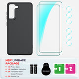 LeYi for Galaxy S21 FE Cases, Samsung S21 FE Cover with Tempered Glass Screen Protectors, Soft Silicone Ultra Slim Shockproof Cover with Anti-Scratch Microfiber Lining S 21FE Case