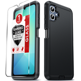 LeYi for Samsung-Galaxy-A06 Case with Screen Protector X1, Samsung Galaxy A06 Case 3 in 1 Rugged Shockproof Android Cover Funda A06
