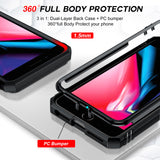 LeYi for iPhone 6/7/8 Plus-5G Phone Case: 6/7/8 Plus 5G Case with Screen Protector X 2, Slide Camera Cover with Magnetic Stand, Heavy Duty Shockproof para 6/7/8 Plus Case for Women Girl