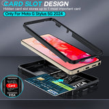 LeYi for Moto G Stylus 5G 2024 Phone Case: Moto G Stylus 5G 2024 Case with Screen Protector X 2, Slide Camera Cover with Magnetic Stand, Heavy Duty Shockproof para Moto G Stylus 5G 2024 Case for Women Girl