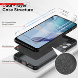 LeYi for Moto G 5G 2023 Cases, Motorola G 5G 2023 Cover with Tempered Glass Screen Protectors, Soft Silicone Ultra Slim Shockproof Cover with Anti-Scratch Microfiber Lining Moto G 5G 2023 Phone Case