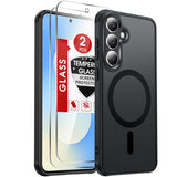 LeYi for Google Pixel 10A Case: Compatible with Mag-Safe with Screen Protector, Military-Grade Matte Translucent Soft-Touch Skin Funda para 10 A 5G