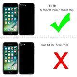 LeYi for iPhone 8 Plus/7 Plus Case, iPhone 6s Plus/6 Plus Phone Case with Glass Screen Protector Replacement, Military-Grade Shockproof Magnetic Ring Stand Cell Android Case Cover